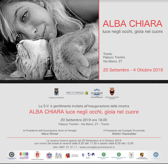 Mostra Progetto "Alba Chiara" -Palazzo Trentini   20 settembre 2019, alle ore 18:00